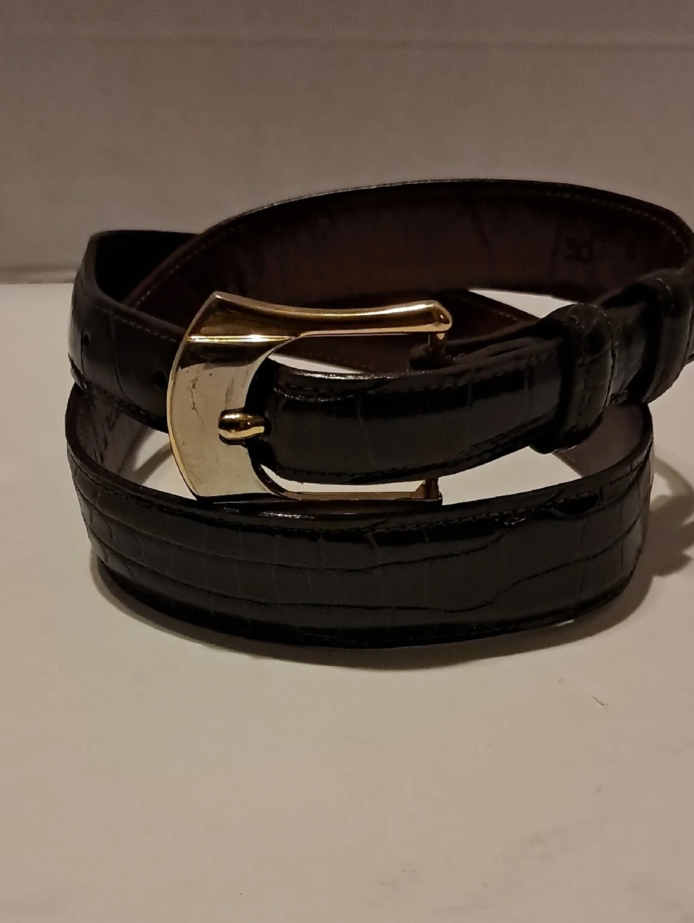 Douglas Magnus Genuine American Alligator Leather Belt Made in USA
